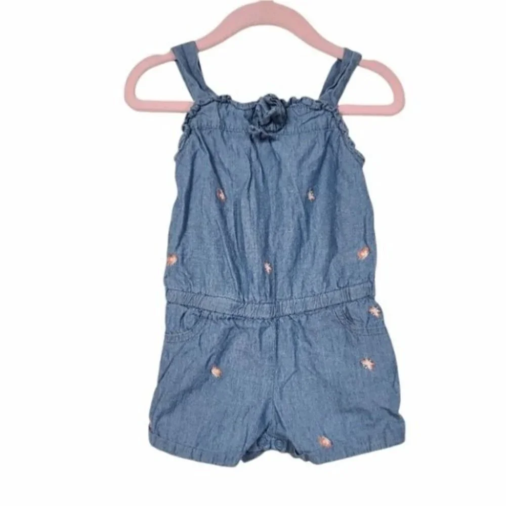 The Children's Place Butterfly Chambray Romper
